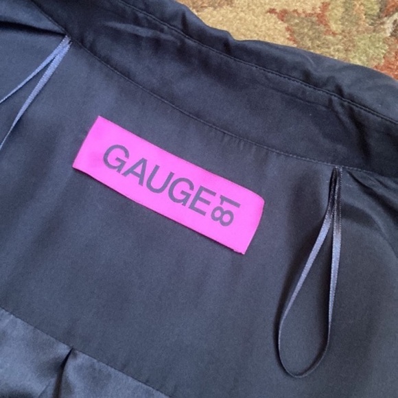 REVOLVE SILK GAUGE81 Stylish Black Wrap Top. - Picture 3 of 11